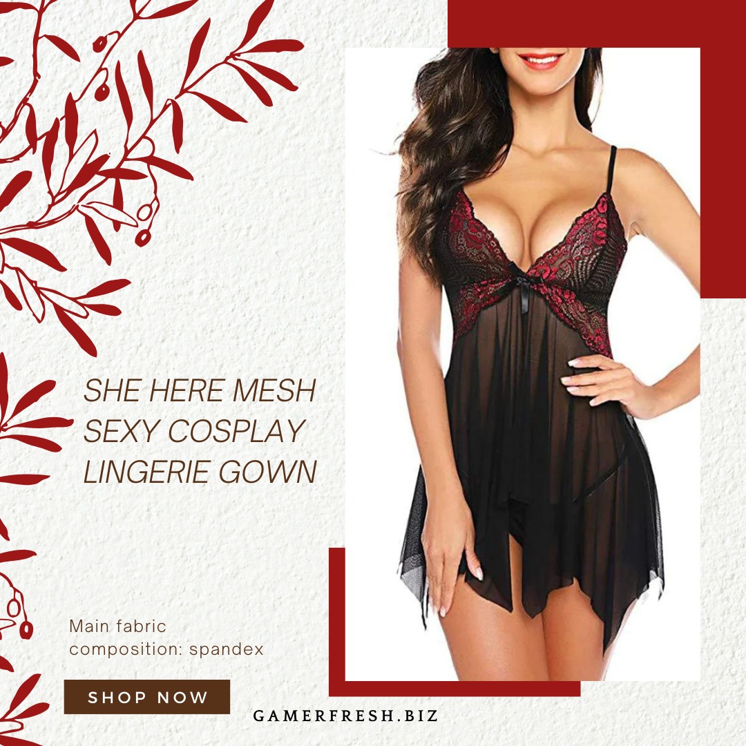 GamerFreshStore's tweet photo. Step into a world of seduction with our She Here Mesh Sexy Cosplay Lingerie Gown. Made with luxurious spandex fabric, this gown hugs your curves in all the right places. 
-
-
-
Shop now
https://t.co/55ezcyNBxI
#SexyLingerie #CosplayGown #MeshLingerie #SeductiveStyle https://t.co/4Pg2fIa8jF