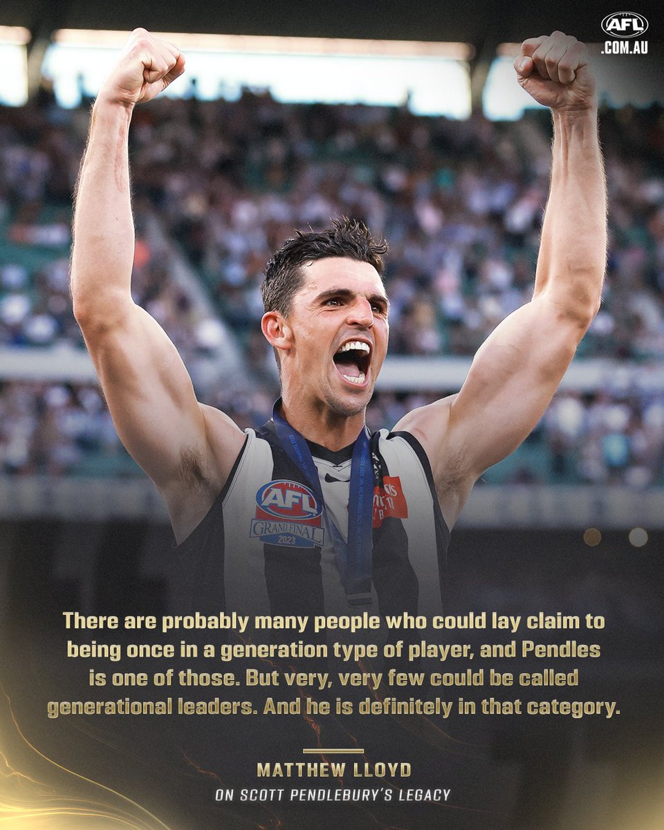 .@MatthewLloyd18 says Scott Pendlebury is a 'next level' footballing talent 🤩 Read @barrettdamian's column on why the Pies giant is one in a million: afl.com.au/news/1047728