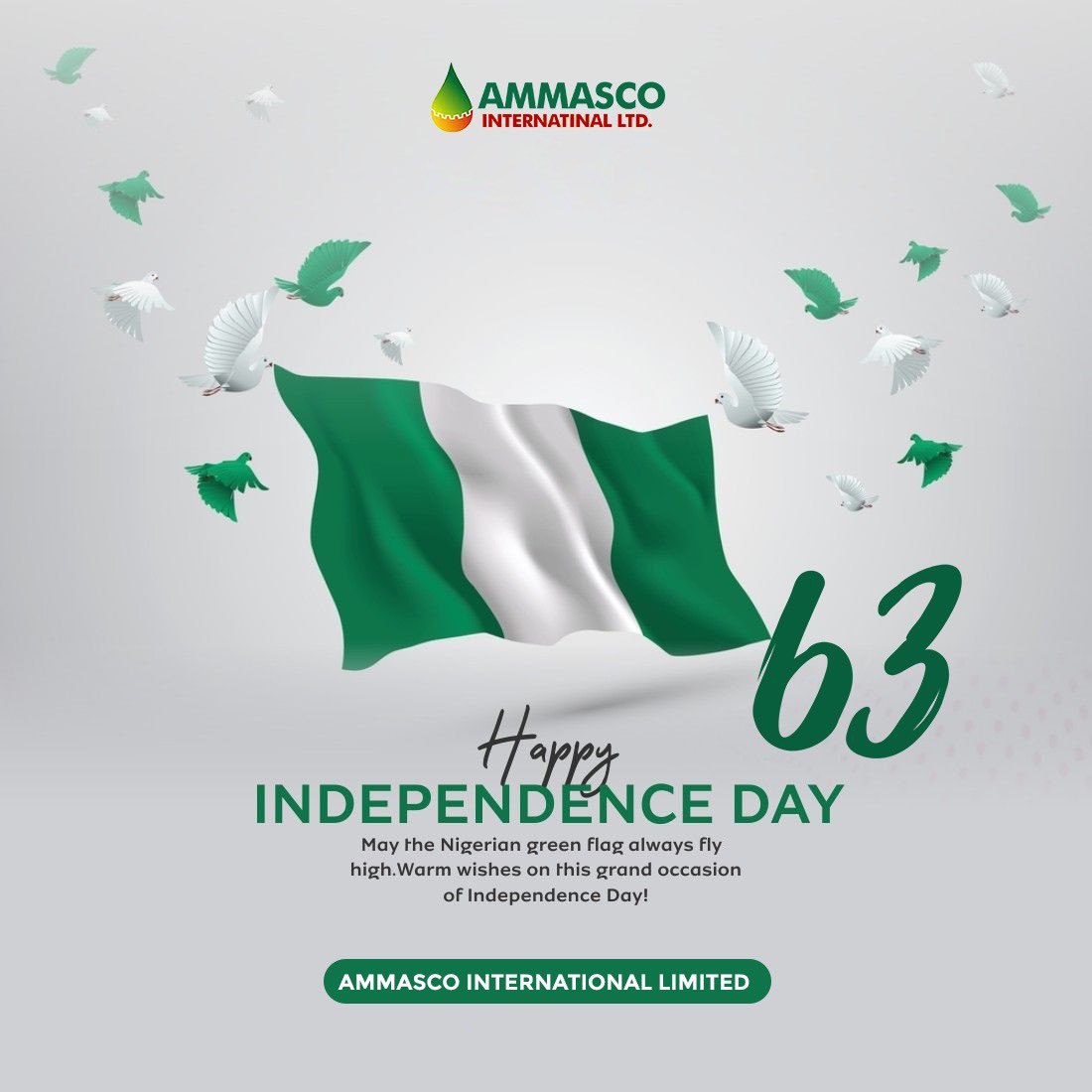 HAPPY INDEPENDENCE DAY NIGERIA. 
May the Nigerian green flag always fly high. Warm wishes on this grand occasion of Independence Day!

#EngineOil #MotorOil #SyntheticOil #ConventionalOil #HighMileageOil #OilChange #EngineLubrication #EnginePerformance #FrictionReduction