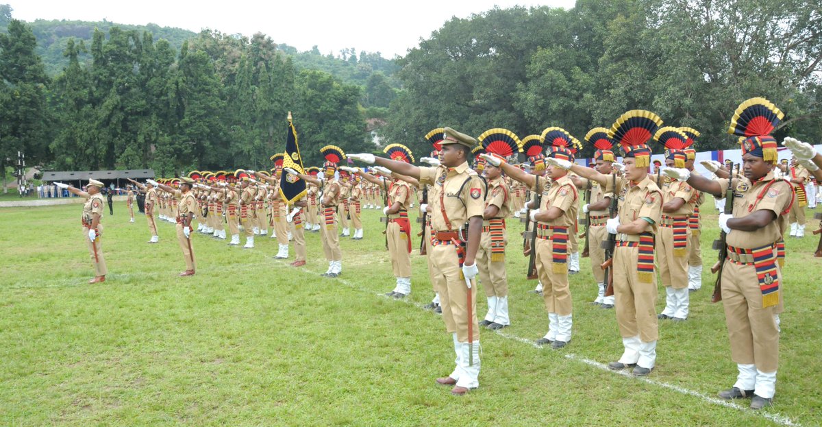 Weaving safety into every thread of Assam's Tapestry. Sh Tapan Kumar Deka IPS, Director IB, Reviewed the #AssamPoliceDay Parade today, in Guwahati, in the presence of the DGP Sh @gpsinghips.