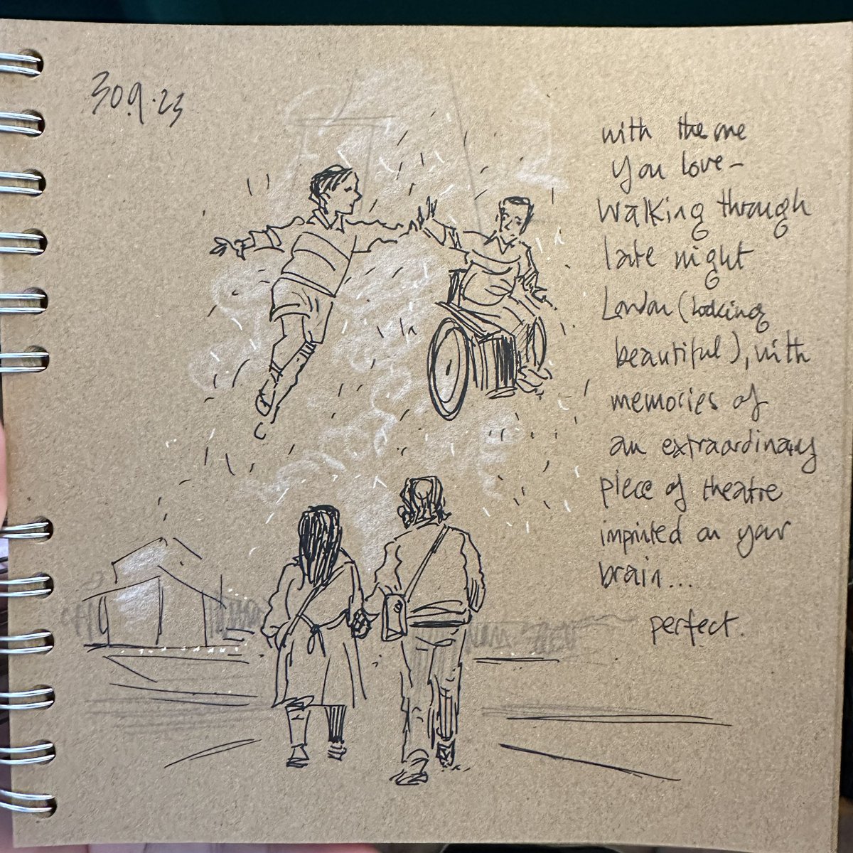 Yes, ‘The Little Big Things’ I’m talking about you. What a wonderful show. Life affirming brilliance and such talent. Glorious. #doodleaday <a href="/TLBTmusical/">The Little Big Things: A New Musical</a>