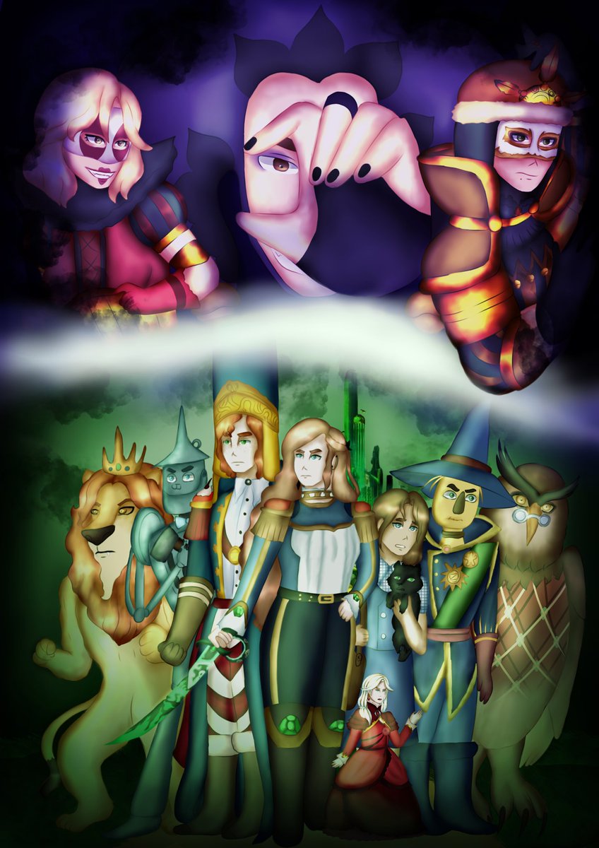alpatbuk's tweet image. Old poster for my Legends of Oz AU 

#legendsofoz #drawing #poster #art #artist #digitalart #DigitalArtist #Ocxcanon #au #alternateuniverse