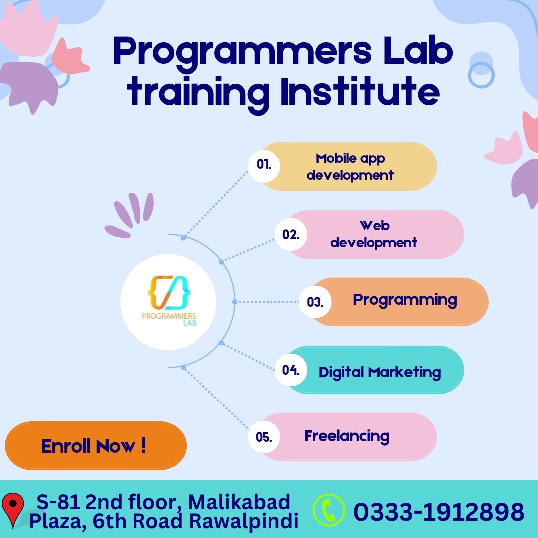 progra39834's tweet image. Programmers Lab Training Institute Computer Short Courses in Islamabad
#BasiccomputerShortcourse #ITcourse #Mobileappdevelopmentcourse #webdevelopment  #Programmerslab
Phone:0333-1912898
S-81 2nd floor, Malikabad Plaza, 6th Road Rawalpindi
programmerslabs.com/best-computer-…