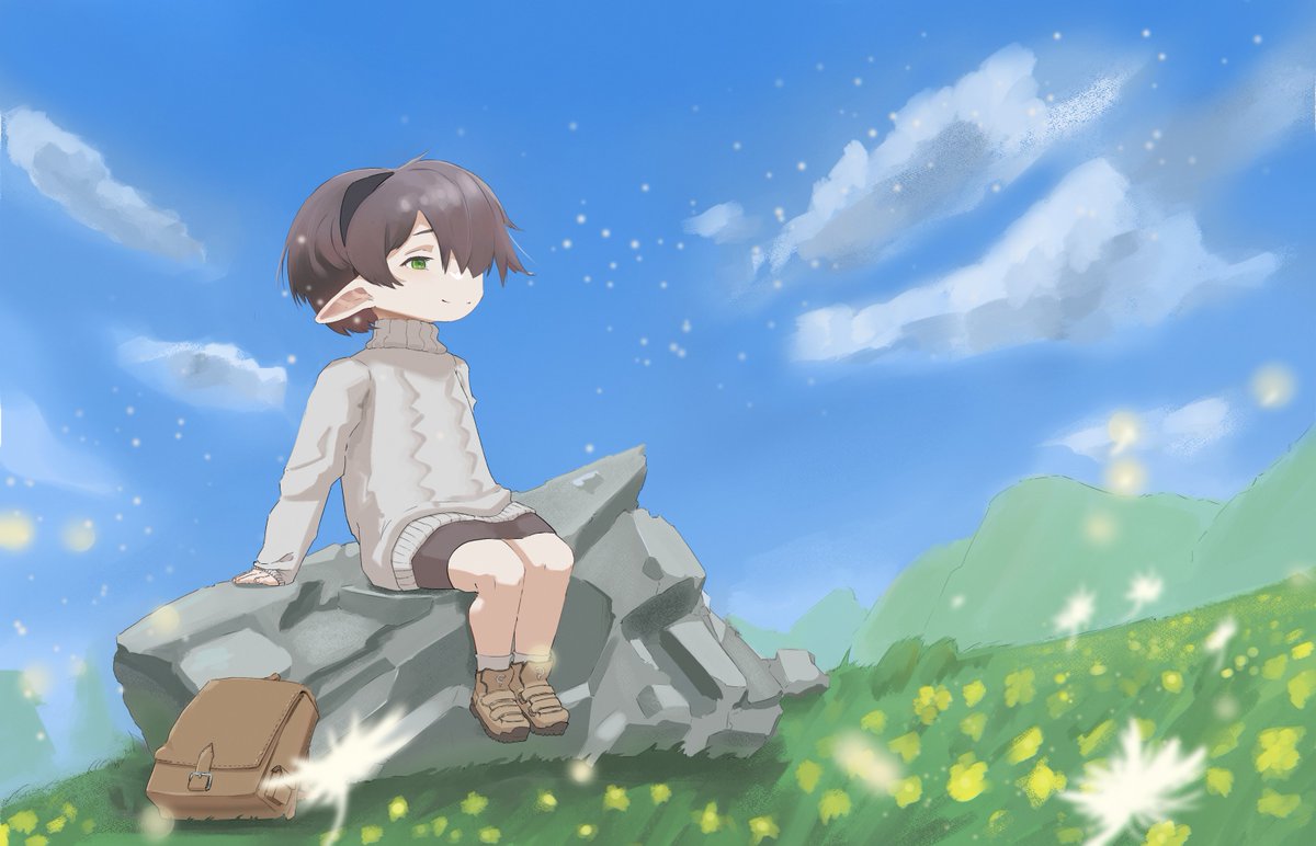 I'll get around posting some of my backlog now, starting with... my lalafell having a happy time traveling around!

#drawing #FFXIV