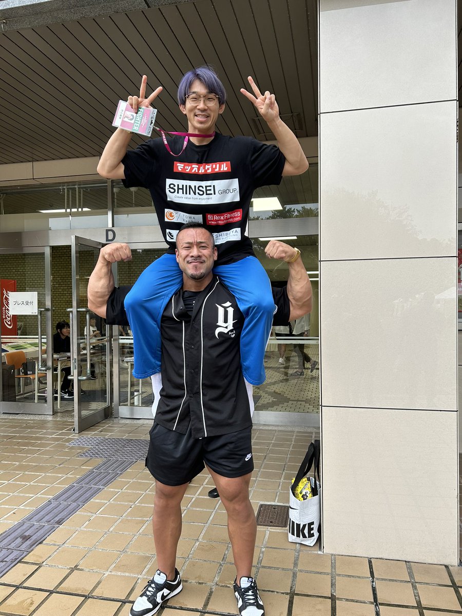 inoyu_c5's tweet photo. 関根さんありがとうございました！
源紀さんとディーサンの応援も、3人のマッチョな気持ちが力になりました！
@genki00141 
@d_sun07 https://t.co/4ZlrSeNB1E