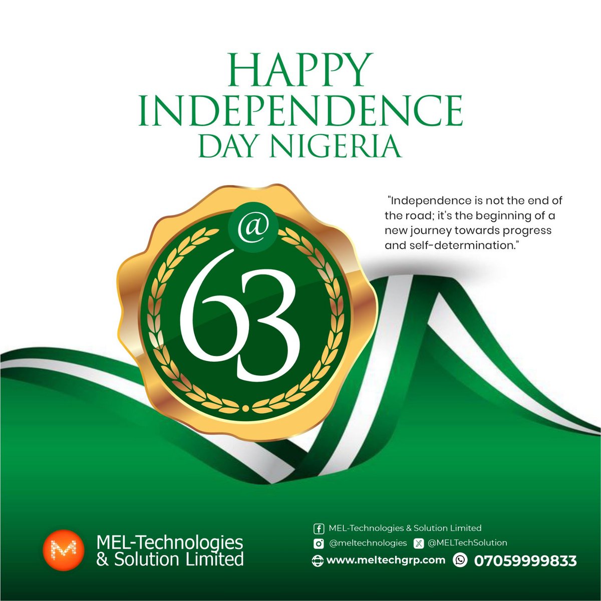 Happy independence from all of us <a href="/MELTechSolution/">MEL-Technologies</a> 
#independenceday2023