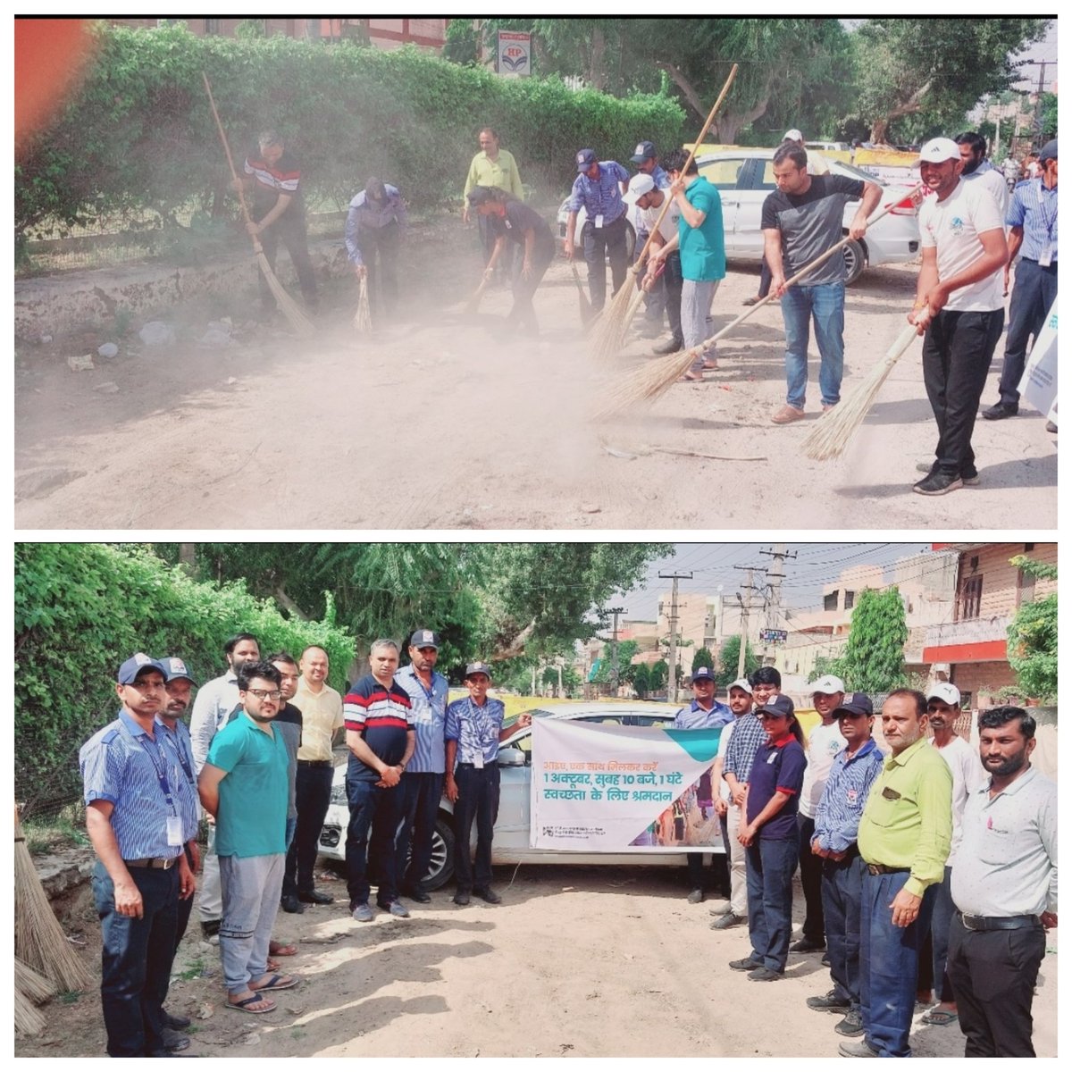 jkumar16793's tweet photo. In response to Hon. PM's  call for ‘Ek Tareekh Ek Ghanta Ek Sath’ urging everyone for #Swachhata shramdaan on 1st Oct, employees,CSAs &amp; staff joined the efforts by undertaking #CleanlinessDrives near Vasundhara Hospital by #HPCL Jodhpur Retail RO
#SwachhataHiSeva
@HPCL @Rg03Goel https://t.co/DPGoYYuAzV