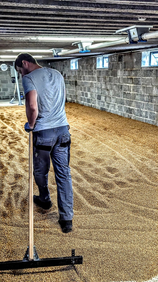 FifeAmbassador's tweet photo. Ta Mike @TheDunphail for the amazing tour & #TheDavaWay tasting. Met their inspirational founder Dariusz Plazewski. Witnessed his team working the floor maltings as well as the 1st fermentations ever which in a few days time will be distilled into the inaugural #Dunphail spirit! https://t.co/gtrkSjhTe8