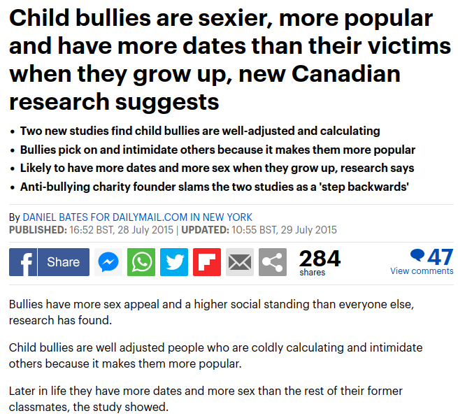 orc__face's tweet image. If you've been bullied in school, it was with the approval and encouragement of girls in your class. Happy National Bullying Prevention Month #bullying