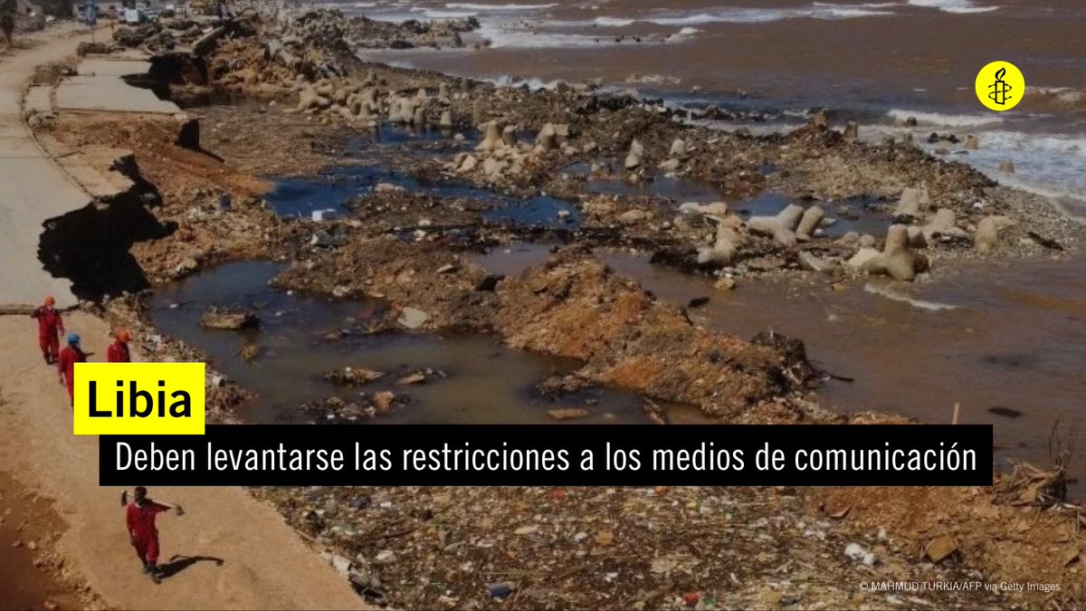 amnistiamadrid's tweet photo. 📢Las Fuerzas Armadas Árabes Libias, deben levantar de inmediato todas las restricciones indebidas impuestas a los medios de comunicación en el este de Libia y facilitar la distribución de ayuda humanitaria a todas las comunidades afectadas.

Más info: https://t.co/KzmTLefagl https://t.co/jYS4nWjqrJ