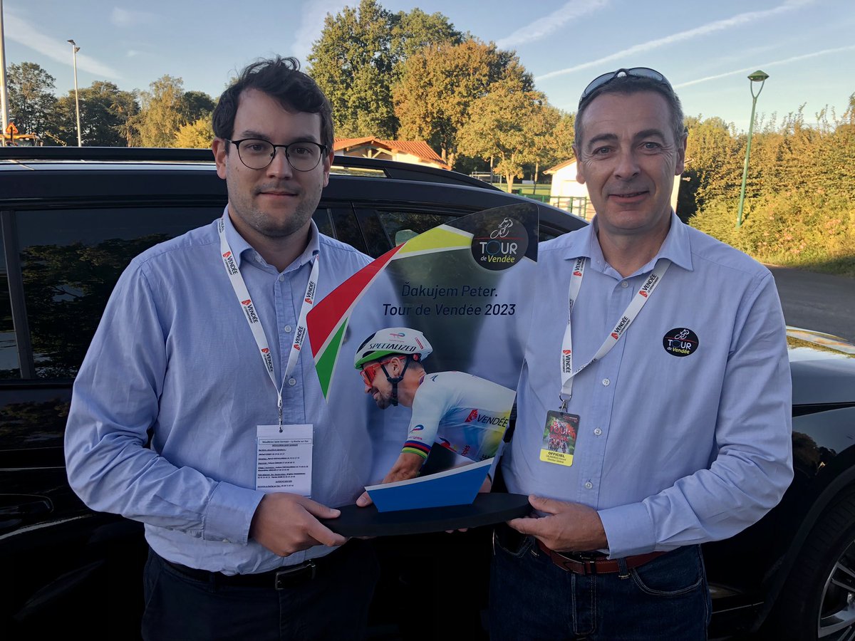 Les organisateurs du Tour de Vendée vont remettre un cadeau à Peter Sagan, présent au départ et qui dispute la dernière course de sa carrière sur route. <a href="/sports_ouest/">Ouest-France Sports</a> <a href="/TourdeVendee/">Le Tour de Vendée</a> <a href="/petosagan/">Peter Sagan</a>