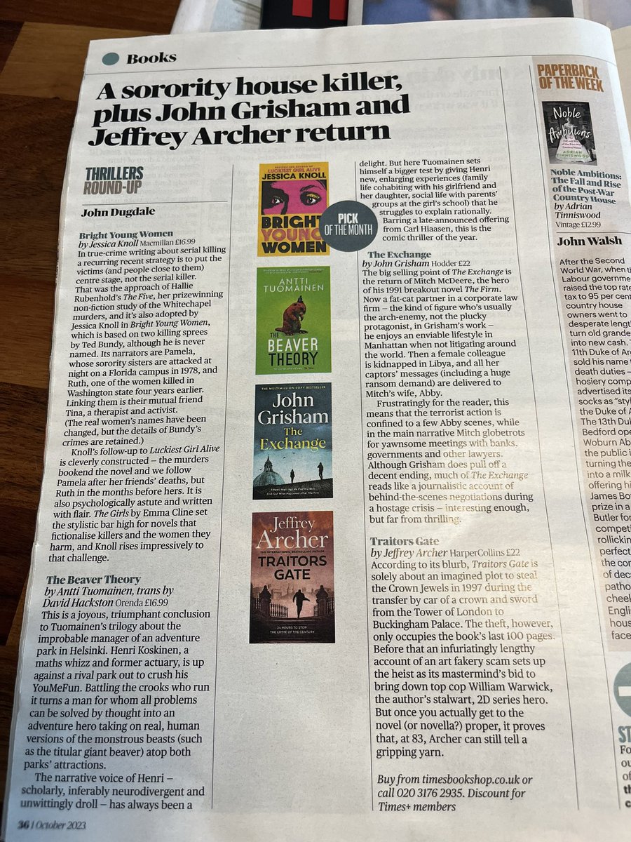 Darren Lyko-Edwards (@dlykoedwards) on Twitter photo Whilst they are slow to the party it’s nice to see the ST catching up on <a href="/antti_tuomainen/">Antti Tuomainen</a>; nice work <a href="/OrendaBooks/">Karen Sullivan 🇺🇦🇨🇦🇬🇧</a> ! Lovely to meet you at <a href="/BloodyScotland/">Bloody Scotland</a> Whilst they are slow to the party it’s nice to see the ST catching up on <a href="/antti_tuomainen/">Antti Tuomainen</a>; nice work <a href="/OrendaBooks/">Karen Sullivan 🇺🇦🇨🇦🇬🇧</a> ! Lovely to meet you at <a href="/BloodyScotland/">Bloody Scotland</a>