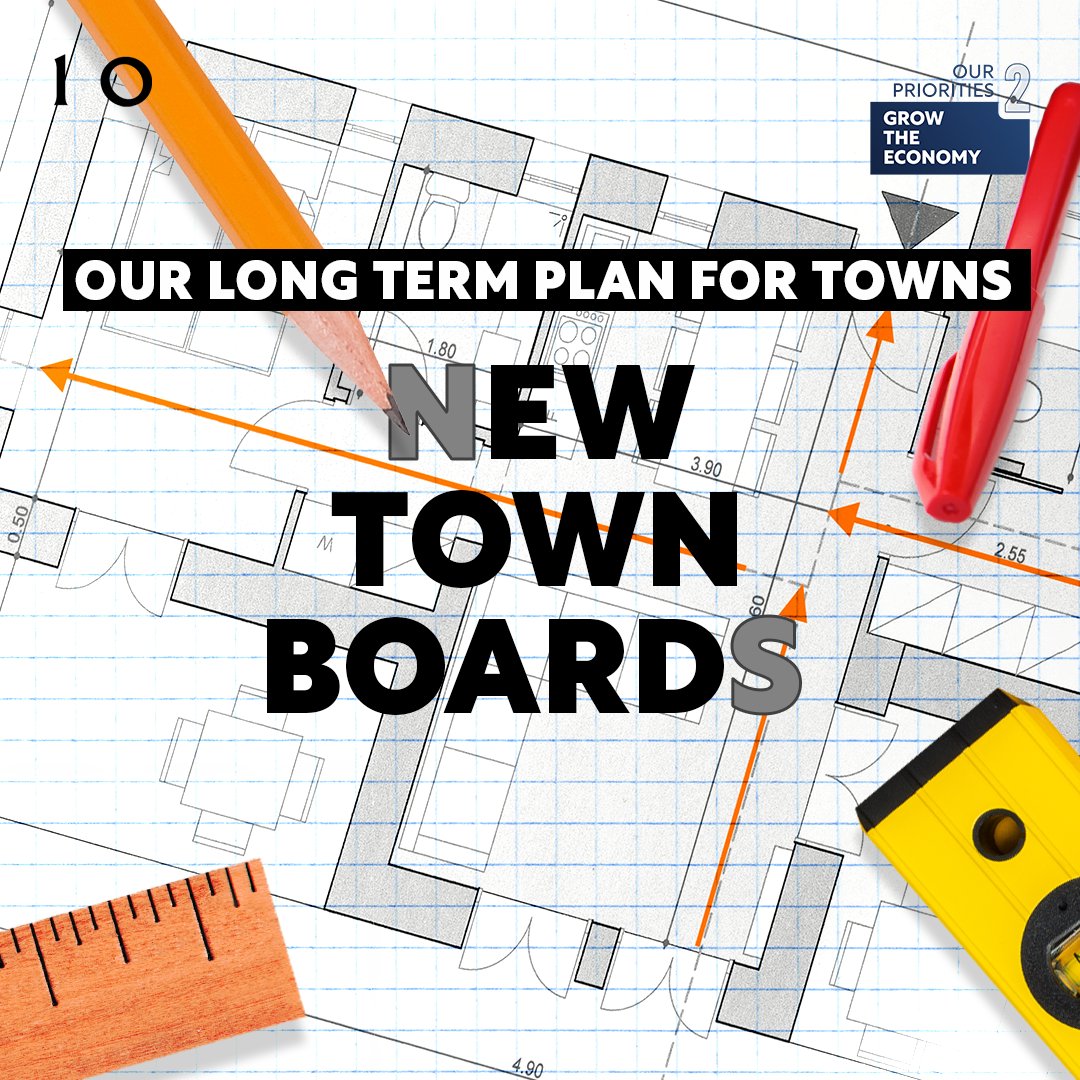 10DowningStreet's tweet photo. People should decide what happens to their towns.
Each town will receive a new Town Board as part of PM @RishiSunak’s long-term plan for towns.
Bringing together community groups, businesses and local authorities to make sure the decisions are the right ones for local people.