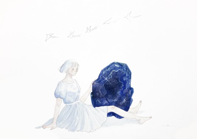 「constellation sitting」 illustration images(Latest)