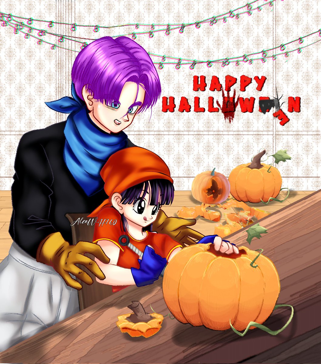 AlexWH760's tweet photo. "Preparándonos para Halloween"
Es el primer dibujito del mes de octubre, para celebrar mi festividad favorita: Halloween 🎃
#trupan
#trunks
#Pan
#Halloween2023 https://t.co/3Pa4Cg1b8F