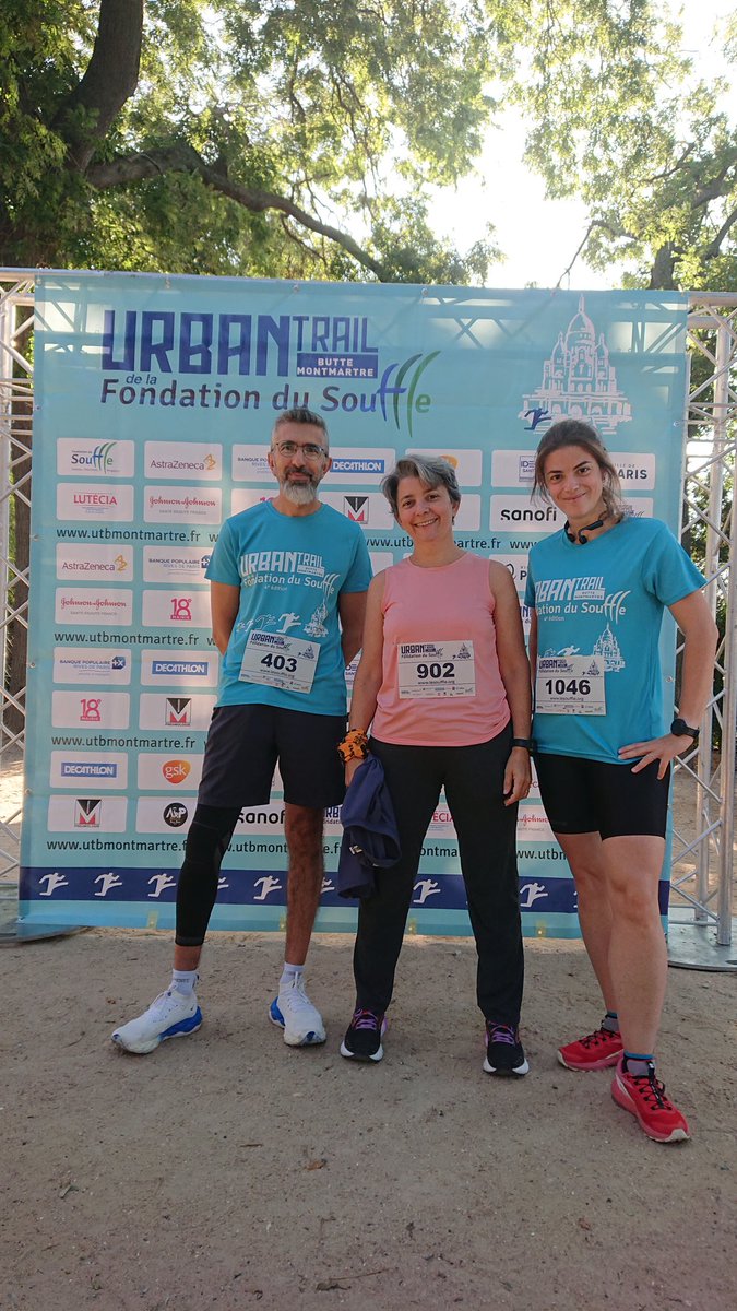 et_rein's tweet photo. Ready to support our friends and colleagues of the lung pathologies field. Beautiful race around the Butte Montmartre. 7 km, 1200 steps !!! 💪💪💪 @FduSouffle @CRCordeliers https://t.co/BSFVTa5aZb