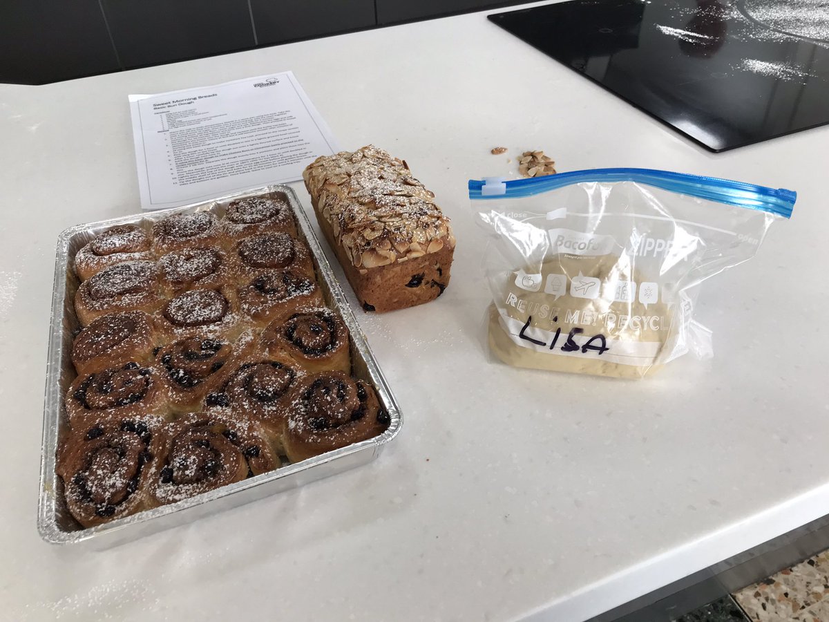 lisabroadest's tweet photo. Excellent late birthday present yesterday learning how to make sweet morning breads with @LeedsCookSchool, an amazing organisation working with Zest, a local Leeds charity. And look what I made 🙂👇 https://t.co/rMZA3UIx6k