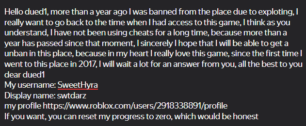 sweethyra's tweet photo. Dued help me plss 😪📷
@Dued1_Roblox

@Roblox

@robloxdevrel

@InsideRoblox

@Dued1_Roblox

@Dued1_Roblox

#Dued1 #WorkAtAPizzaplace #roblox #unban #help #pls https://t.co/HjnuMD5WhB