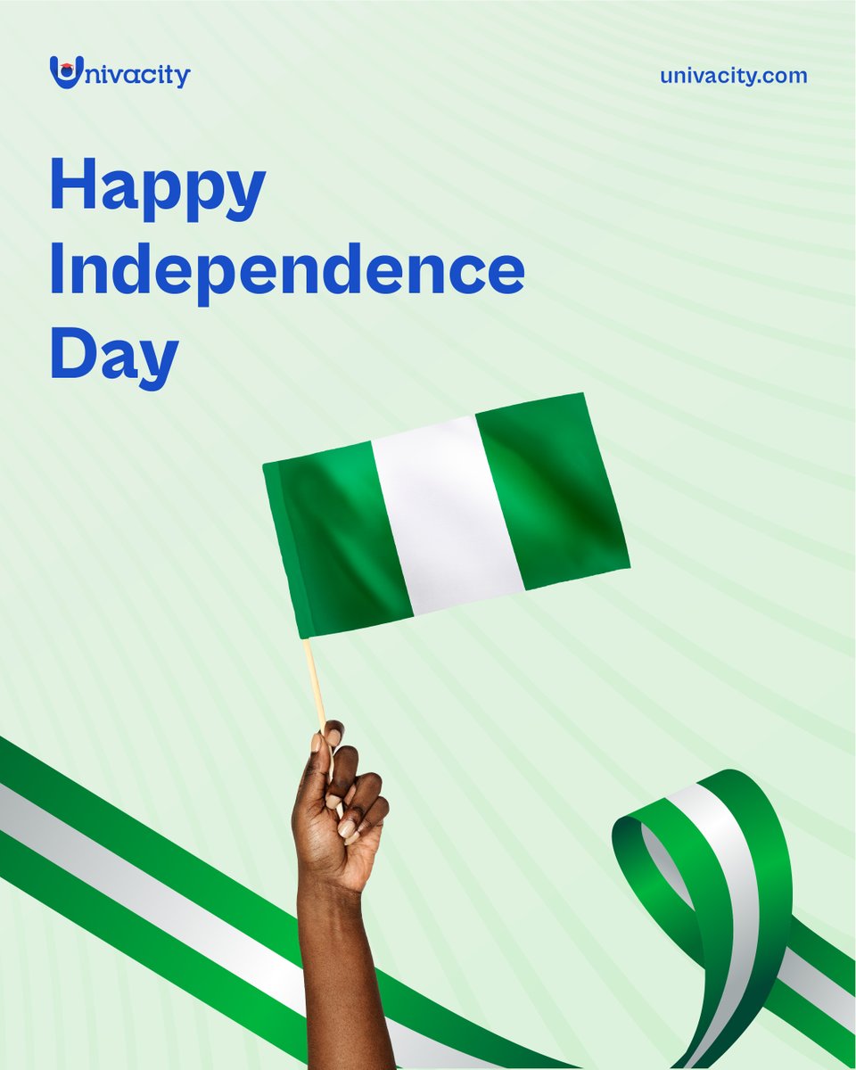 univacity_'s tweet photo. Today, our hearts swell with pride as we celebrate 63 years of freedom and unity. Our journey has been marked by triumphs and challenges, but our resilience shines brighter than ever.

#Univacity #NigeriaAt63 #IndependenceDay #UnityInDiversity #ProudlyNigerian https://t.co/wNpKUbBFMR