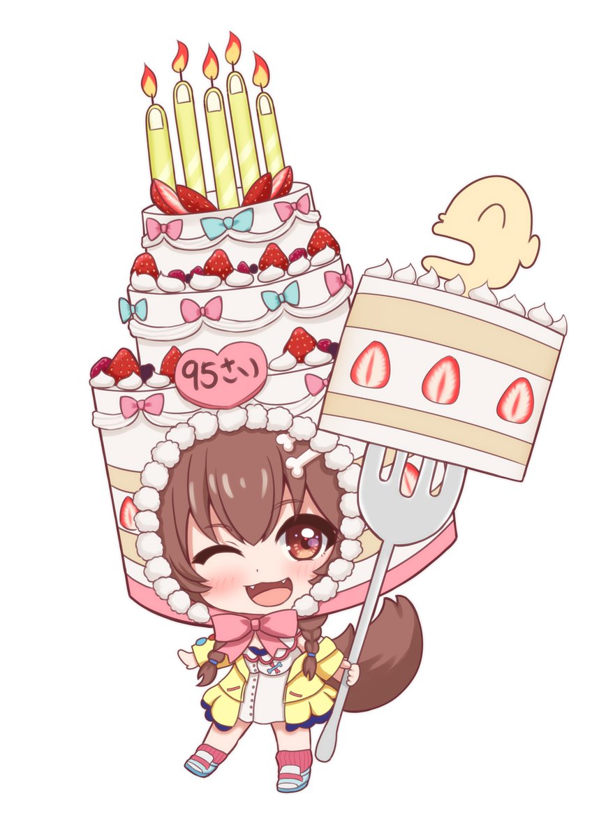 戌神ころね 「あかいぬさん企画のころさん誕生日記念イラストに参加させていただきました!!こうし」|海夜【ミヤ】ちくわ大明神のイラスト