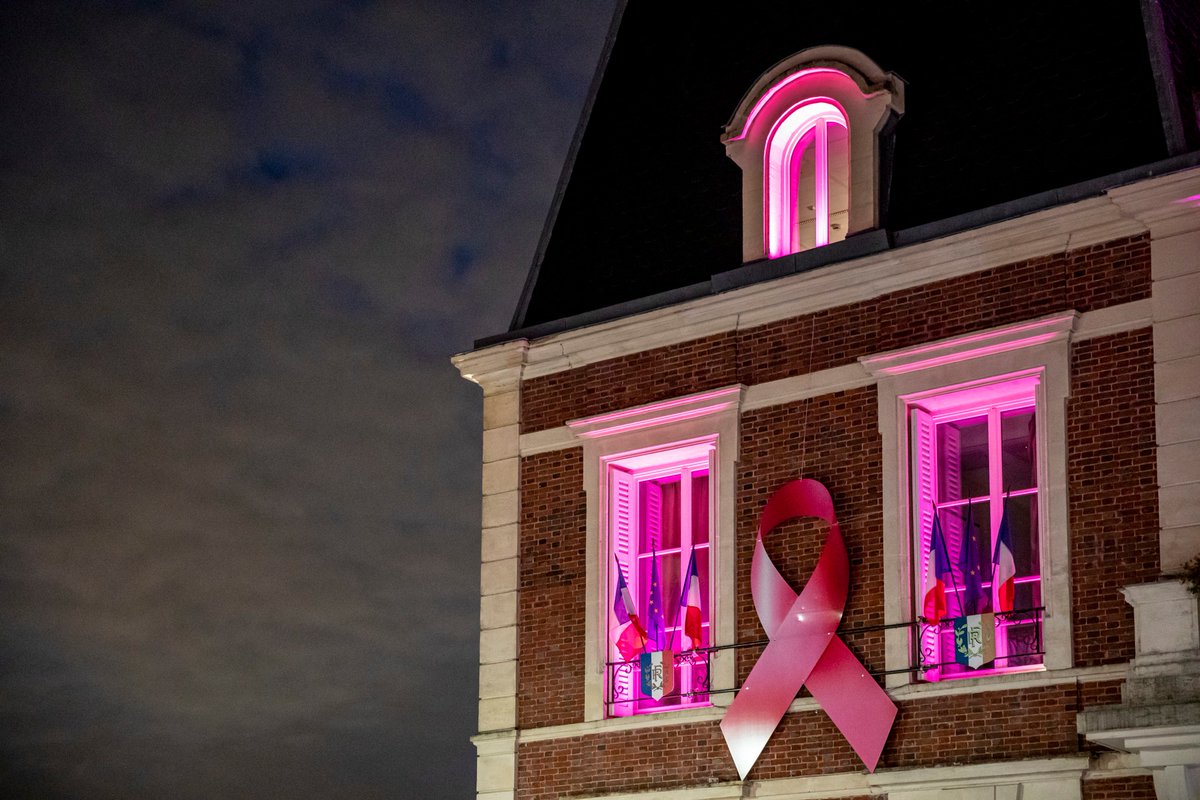 💗 Durant ce mois d'octobre, #NoisyLeGrand soutient la campagne de promotion du dépistage du cancer du sein, #OctobreRose ! La façade de l'hôtel de ville sera éclairée en rose en soirée et des rubans de la même couleur ont été installés.
👉 Plus d'infos : urlz.fr/GNa