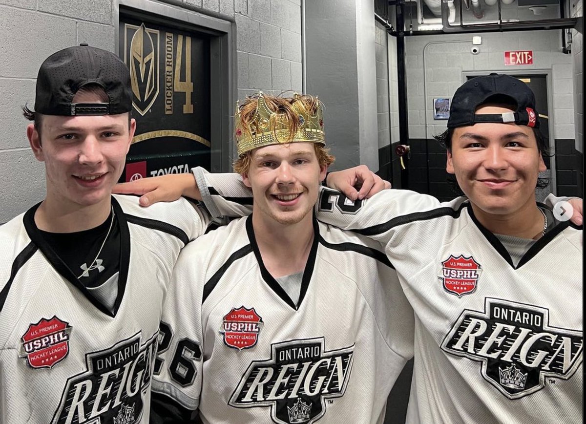 A pair of goals including the GWG from Kaedin Larocque-Wolfe tonight. On this National Day for Truth and Reconciliation, I am certain all of Maskwacis is proud of you Kaedo!  

Biggest smile in the USP, silky mitts, a pleasure to coach, we are just getting started! 

#ReignTrain