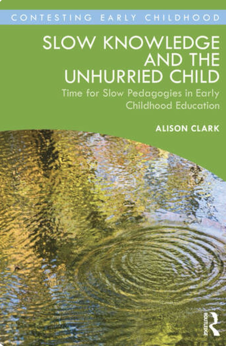 If you don’t have a copy of <a href="/WestrayAlison/">Prof Alison Clark</a> Award Winning book yet .. I would highly recommend &amp; check out the <a href="/FroebelTrust/">Froebel Trust</a> 
To learn more about Slow Knowledge &amp; the unhurried child: froebel.org.uk/research-libra…
💗⬇️
