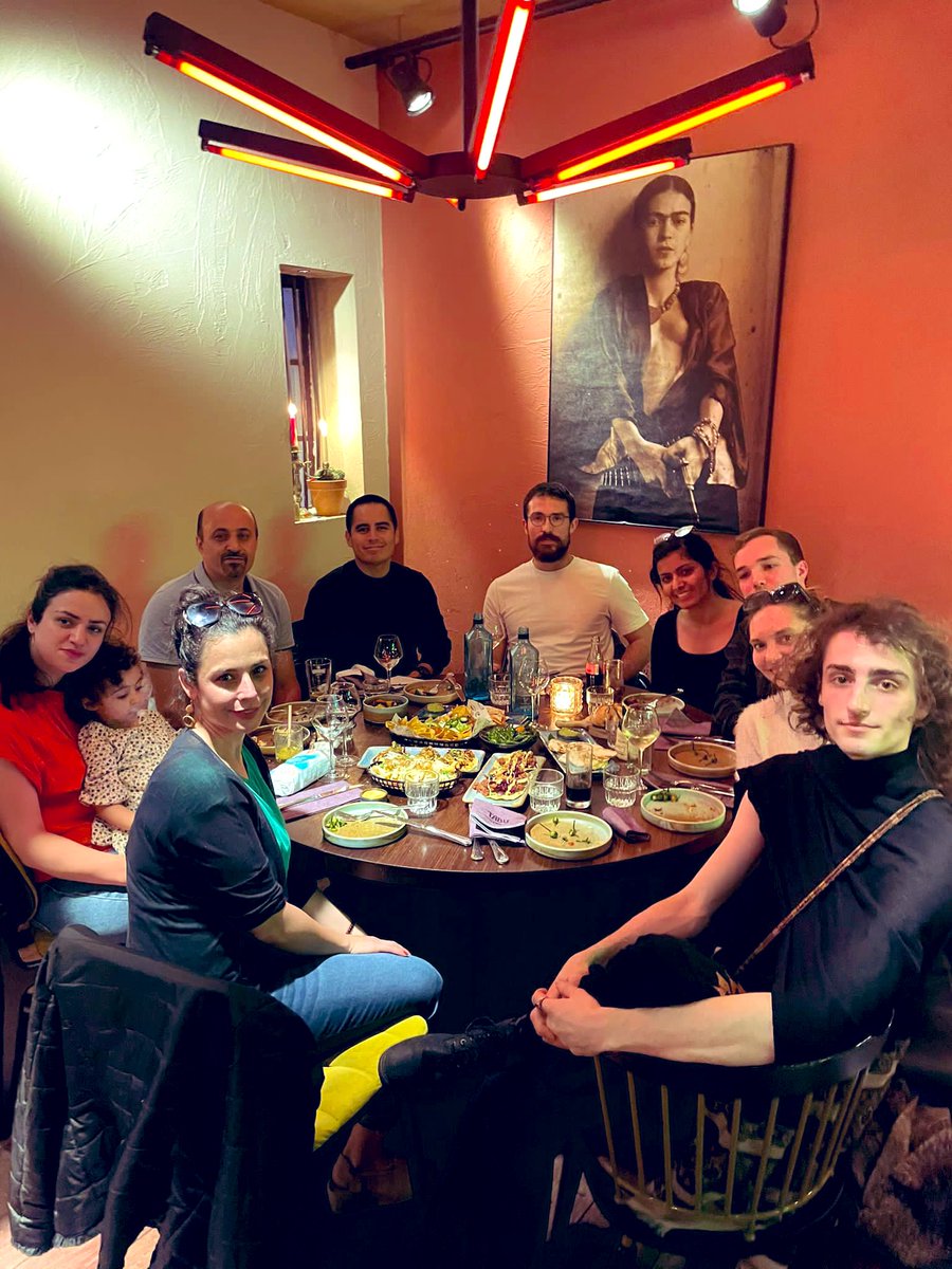 Peeeeceee's tweet photo. Farewells are always hard! 
But cheers 🥂 to the wonderful time we spent together all these years! 
Dear @ArezooDilan ❤️
@BalazadehLab will miss you and hope you have bestest of all ahead :) 
@SalmaBalazadeh @SofiaStiegert @OmidDilan @ArezooDilan @a_pantigoso @an3zakis and Tobi! https://t.co/5tR3g1MNt9