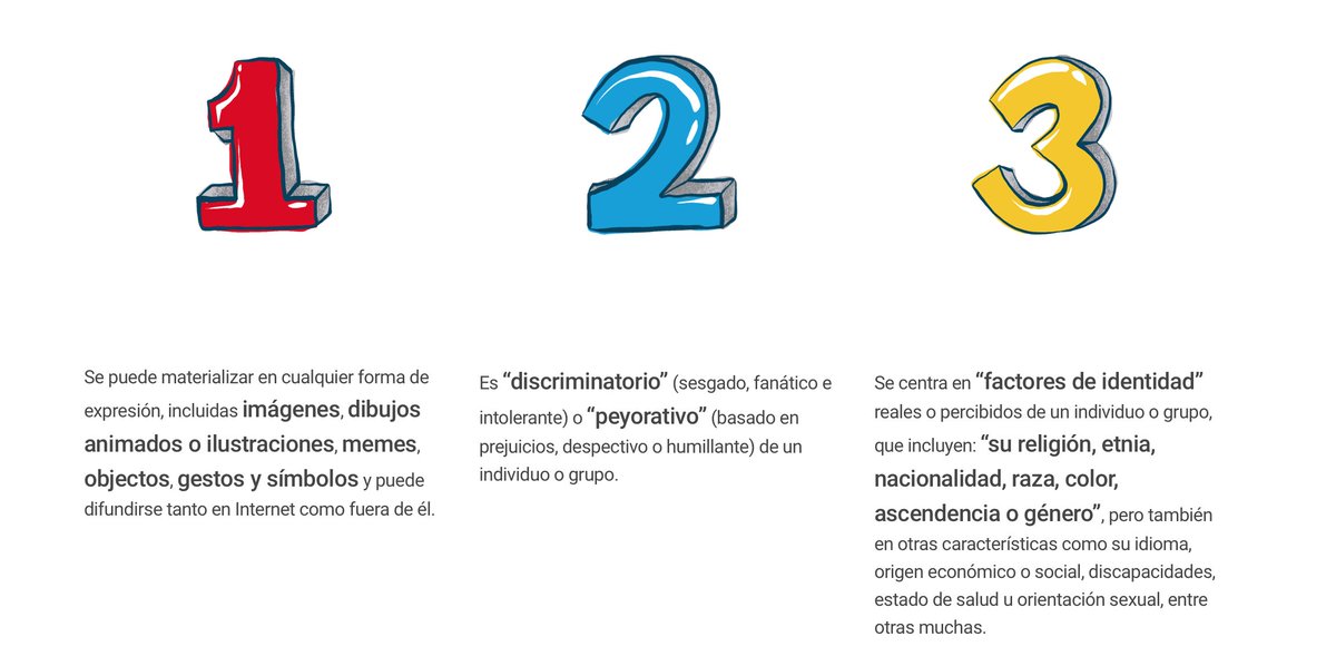 fanigrande's tweet photo. "El discurso de odio posee tres características esenciales", que están perfectamente explicadas en el enlace adjunto, por si quieres identificarlas (en RRSS, sobre todo) y no ser cómplice de los #Discursosdelodio
👉🏽https://t.co/VpbdE0fa9O De @ONU_es 
#ContraElDiscursoDelOdio https://t.co/KexXStU0Pc