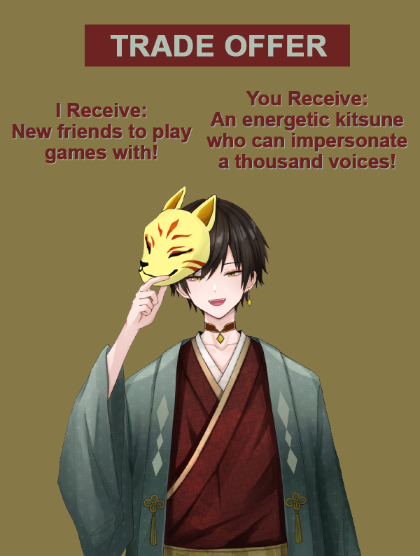 DaichiYoka's tweet photo. Oh dear, I seem to be missing my Twitch link. Mind if I have yours?~

Maybe we can settle for a trade?~

#Vtubers UpportChain
#VtuberSupport Chain
#VTUBERSUPPORTCHAIN https://t.co/wjvDQjnQrY