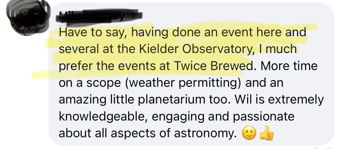 Fantastic review of Twice Brewed Stargazing…