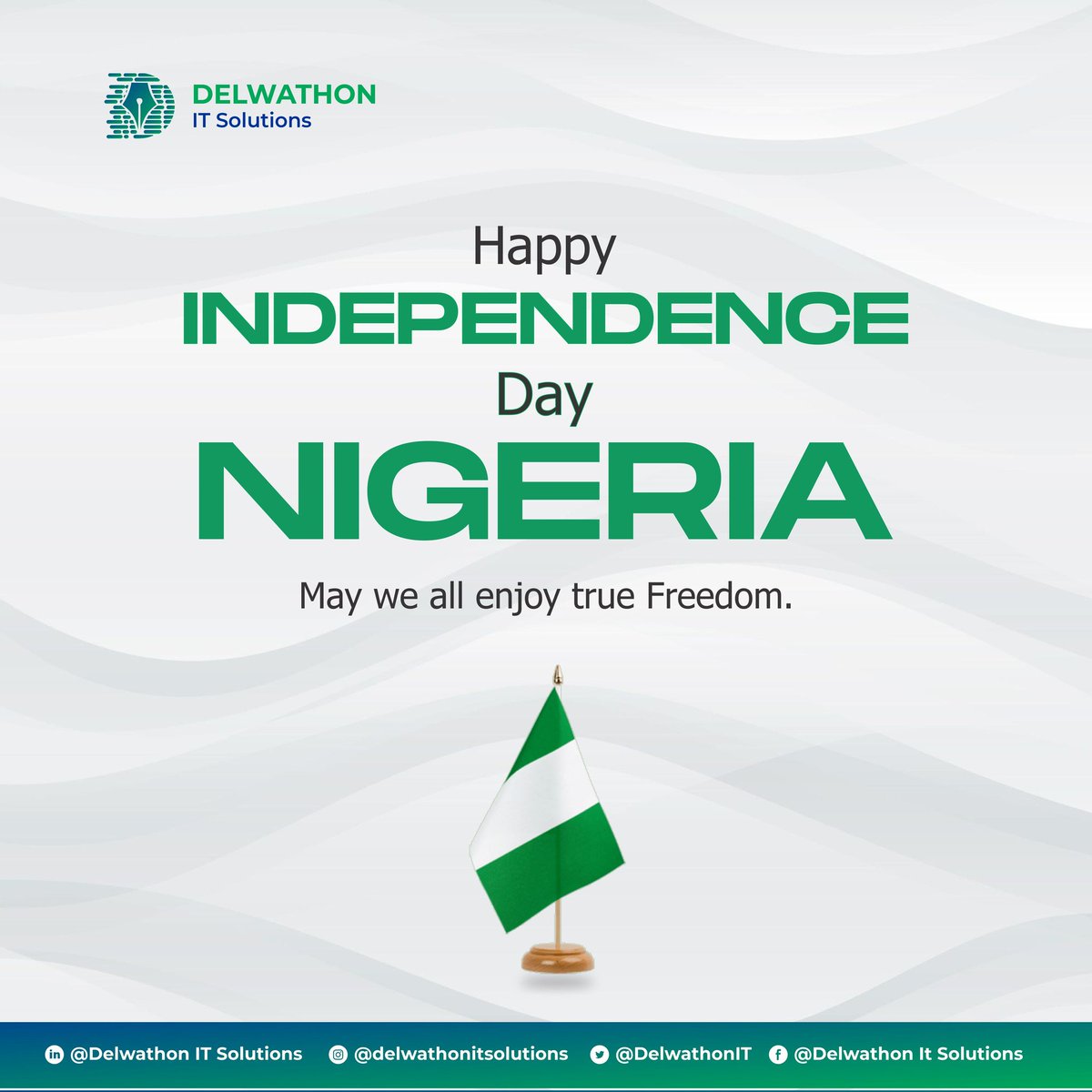 DelwathonIt's tweet photo. Nigeria @63

Wishing us a joyful Independence Day celebration filled with unity, peace, growth, and prosperity. 

God bless Nigeria. 🇳🇬

#October1st #nigeria #nigerian
#IndependenceDayNigeria #October2023 #OctoberFest
#newweek #newmonth #IndependenceDay https://t.co/wrUWeowkjl