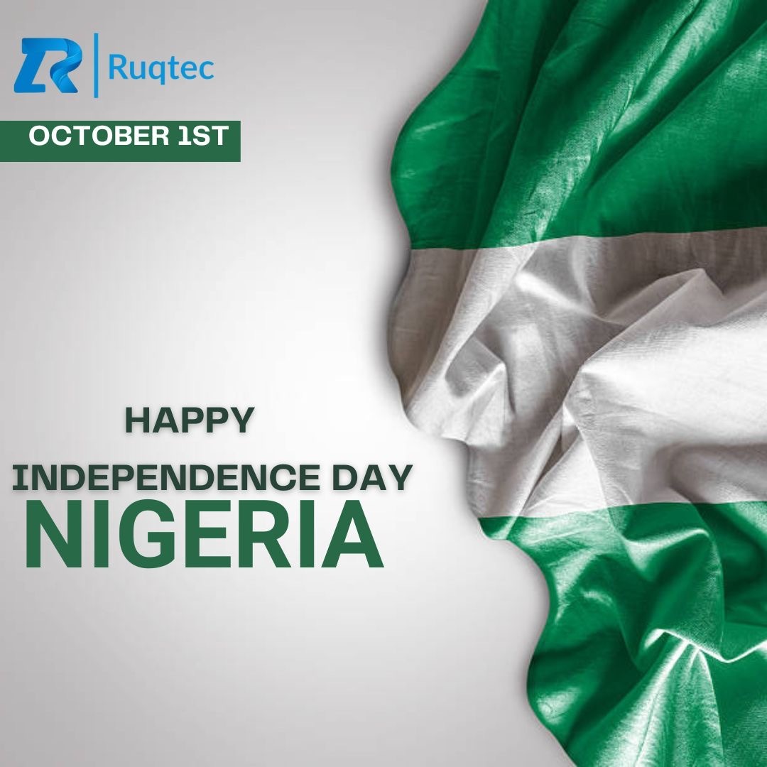 ruqtec's tweet photo. Happy Independence Day, Nigeria!

As we celebrate the freedom to innovate and explore in the world of technology, we tip our hats to the nation that's been breaking barriers for 63 years. https://t.co/6YGnzsHLzv