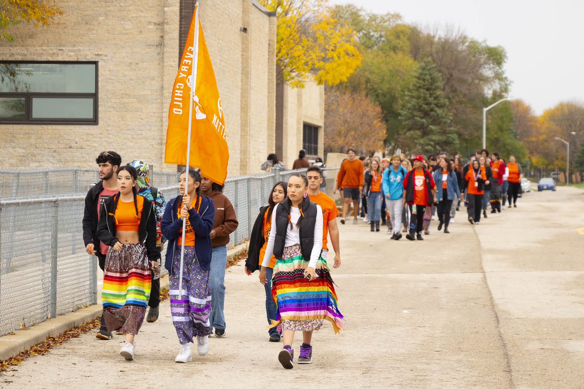 rec_RETSD's tweet photo. Powerful images of the learning at REC as we recognized and honoured Residential school survivors and those who never made it home. https://t.co/n8N3me6mqQ