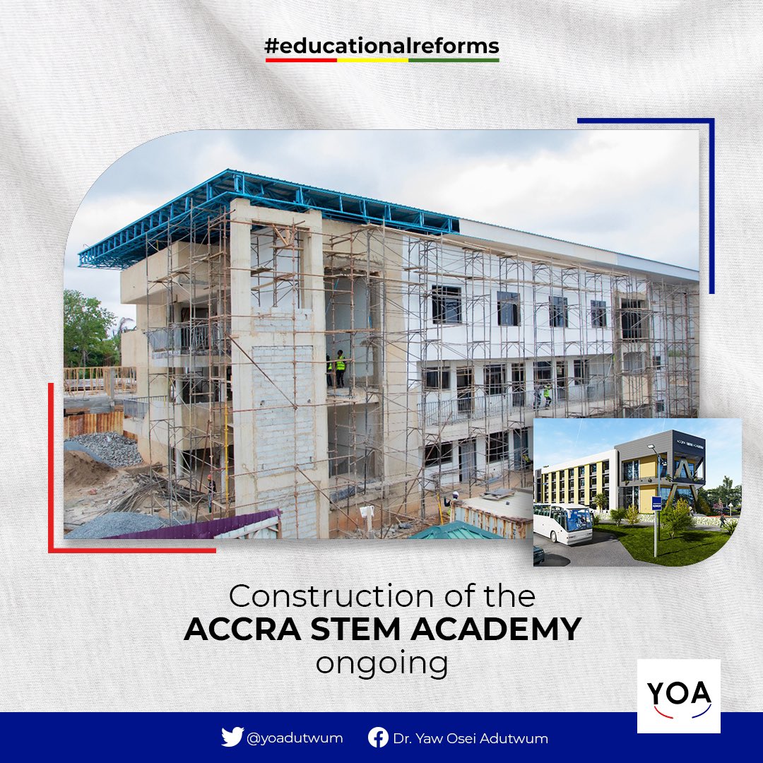 Accra STEM Academy.....
#BuildingGhanaTogether
#YourTaxesAtWork
#NPPAchievements
#ItIsPossible
#EducationalReforms