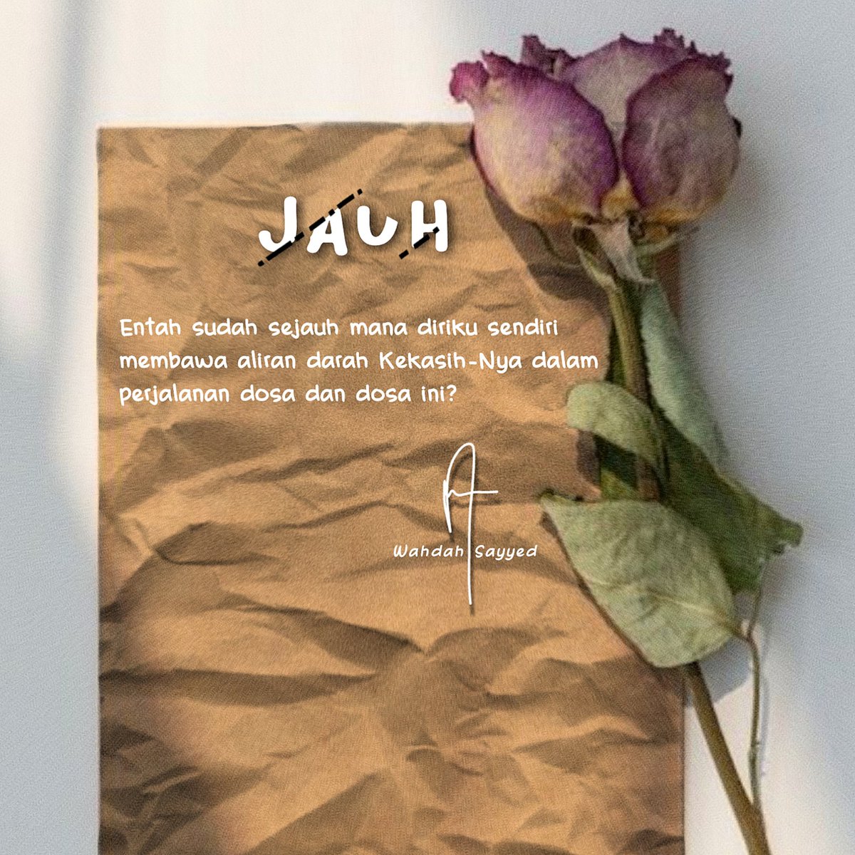 Wahdahsayyed's tweet image. Muhasabah diri 🥀🍂

#syarifah #assegaf #sayyed #sayyid #syarifahsayyed #syarifahsayyid #ahlulbait #dzurriyahrasul #dzurriyahrosul #rasulullah #rasulullahsaw #nabimuhammad #nabimuhammadsaw