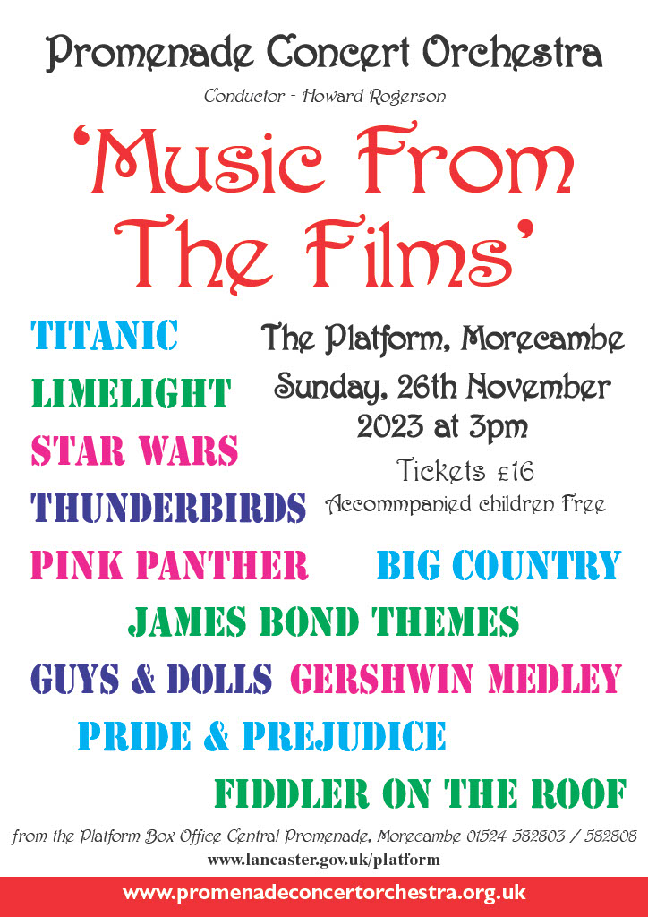 Prom_Orchestra's tweet image. We return to @ThePlatformLCC  on November 26th for another edition of the much loved 'Music from the Films'. Tickets available from uk.patronbase.com/_ThePlatform/P…
Keep an our out for a trailer reel coming to a screen near you very soon!