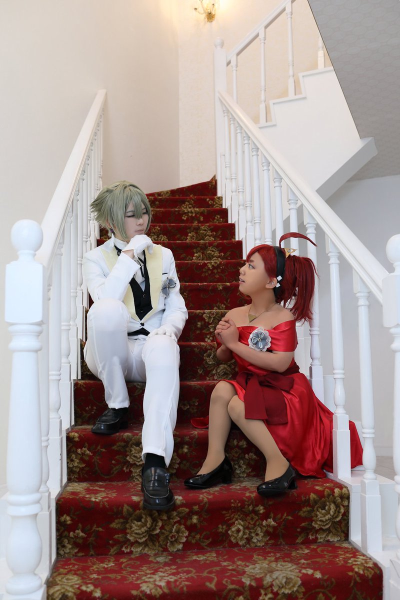 tuki0211's tweet photo. 【Cosplay / コスプレ / 捏造4号生存IF】

水星の魔女：エラ(4号)スレ
─────────

二人で会場から抜け出して
たくさん話をしよう

─────────

スレッタ＆加工＊時夜
エラン(4号)＊かほさん／@Pi19K
撮影＊てんきちさん／@benben_tenkichi
スタジオ＊@studio_aria1121 https://t.co/HGOJv0YCr9