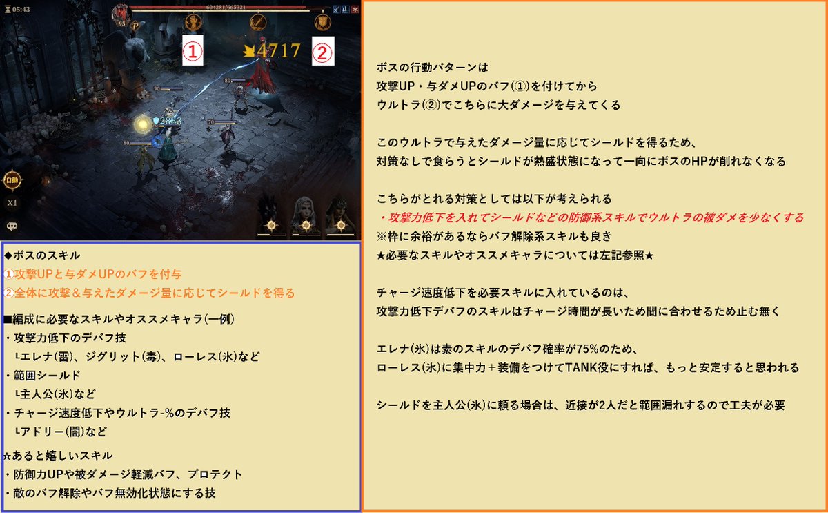 Almadel17's tweet photo. 呪いの墓 第4階層攻略時にとった戦術です
※詳細は画像参照

とにかく『BOSSのウルトラによる被ダメ量を少なくする』これに限ります🤣
猛毒の墓で入手できるゴブリンシリーズでスキル加速を発動させるとより楽になる気がします
#ドラゴンエア #ドラゴンエアサイレントゴッズ https://t.co/t9MUAbUh6Z