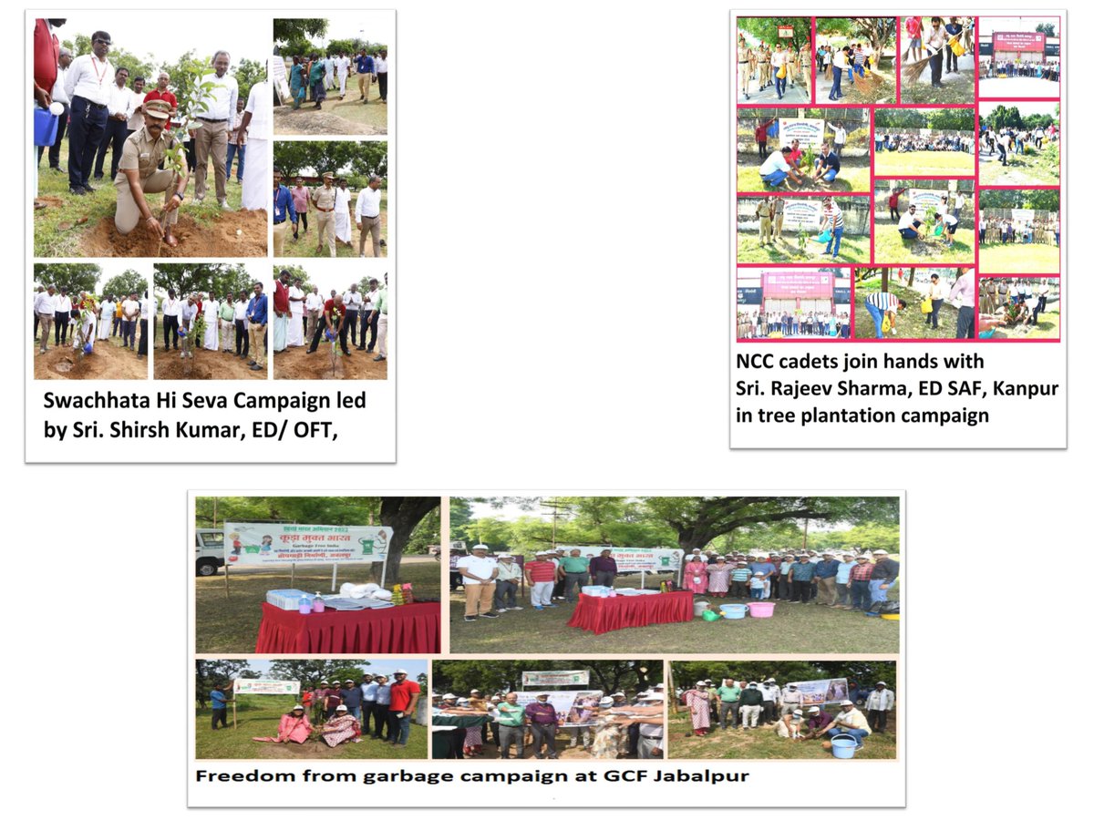 Responding to the clarion call to share responsibility to #SwachhtataHiSeva Mission an unqualified success,Tree Plantation,Public Awareness &amp; Banner display were organised under “Ek Ghanta Ek Tarikh” at AWEIL Hq and units

#SwachhBharat
<a href="/SwachhBharatGov/">Swachh Bharat Urban</a>
@Swachhbharat
<a href="/PMOIndia/">PMO India</a>