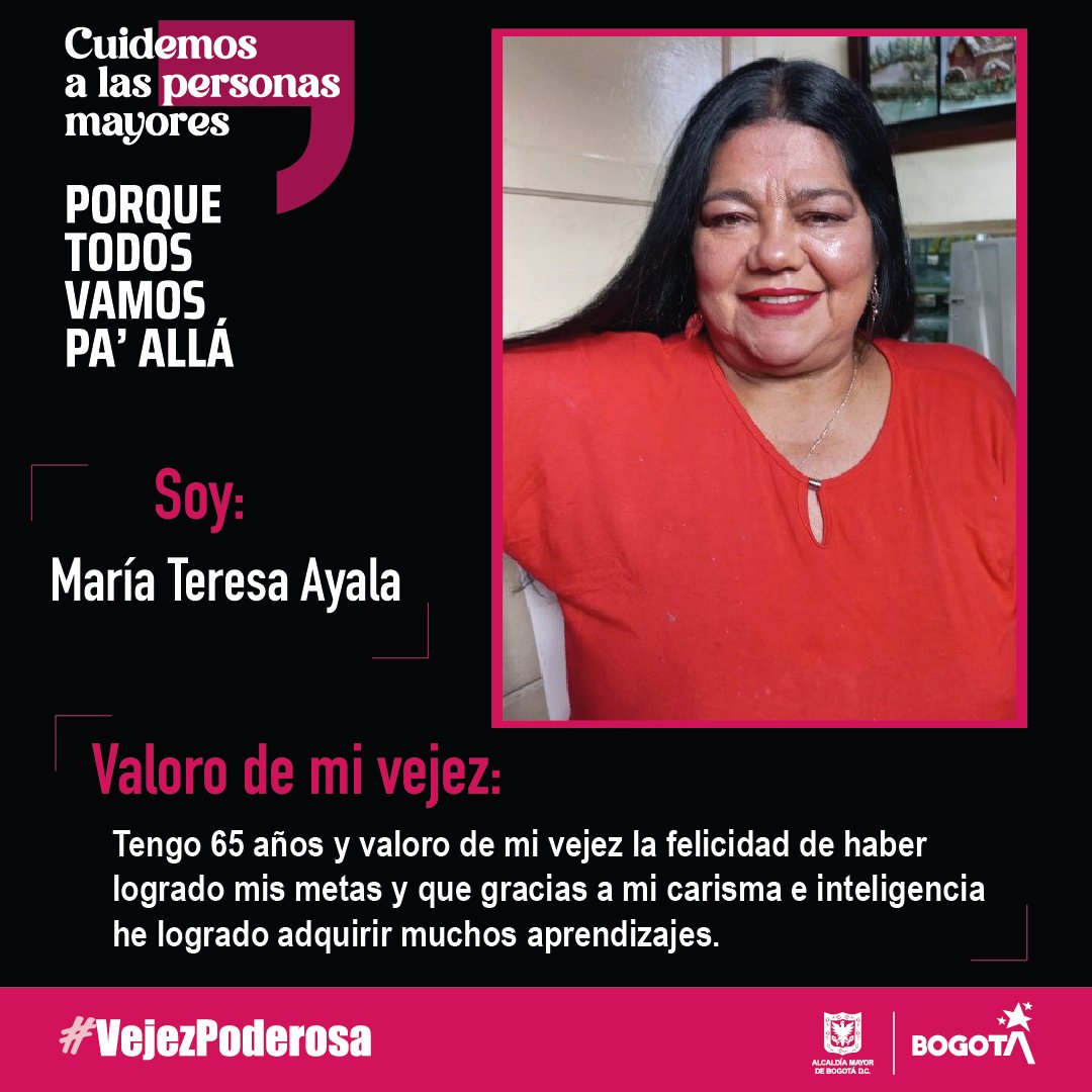 integracionbta's tweet photo. ¡Celebremos el Día Internacional de las Personas de Edad👩‍🦳👨‍🦳! Reconociendo sus experiencias, conocimientos, sueños, pensamientos y proyectos. Porque todas las personas merecemos vivir una #VejezPoderosa💪⭐ https://t.co/nseM83bEMi