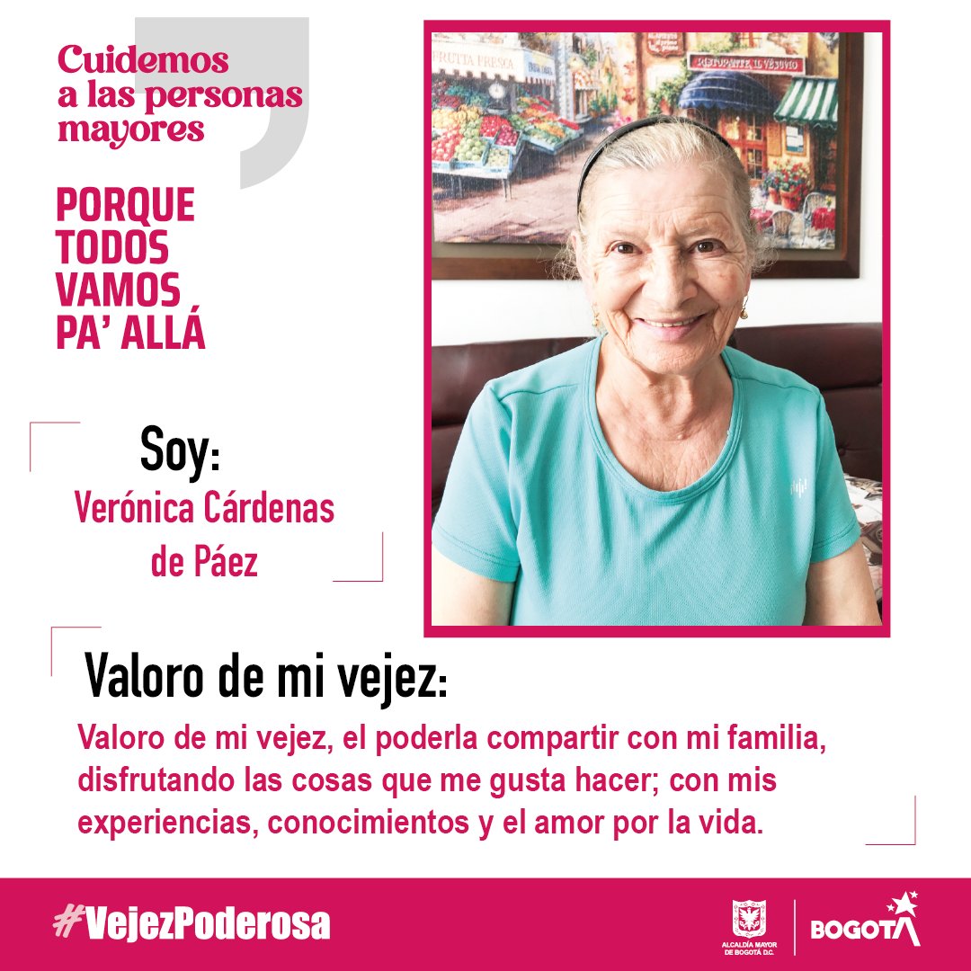 integracionbta's tweet photo. ¡Celebremos el Día Internacional de las Personas de Edad👩‍🦳👨‍🦳! Reconociendo sus experiencias, conocimientos, sueños, pensamientos y proyectos. Porque todas las personas merecemos vivir una #VejezPoderosa💪⭐ https://t.co/nseM83bEMi