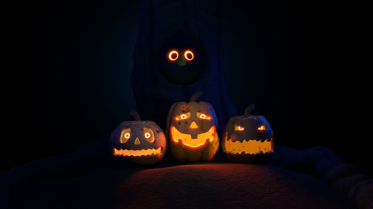 joe00b's tweet photo. The fall time is always a great excuse for a Halloween illustration/animation.

#b3d #blenderEevee #blendercommunity https://t.co/Z7ivVPctdm