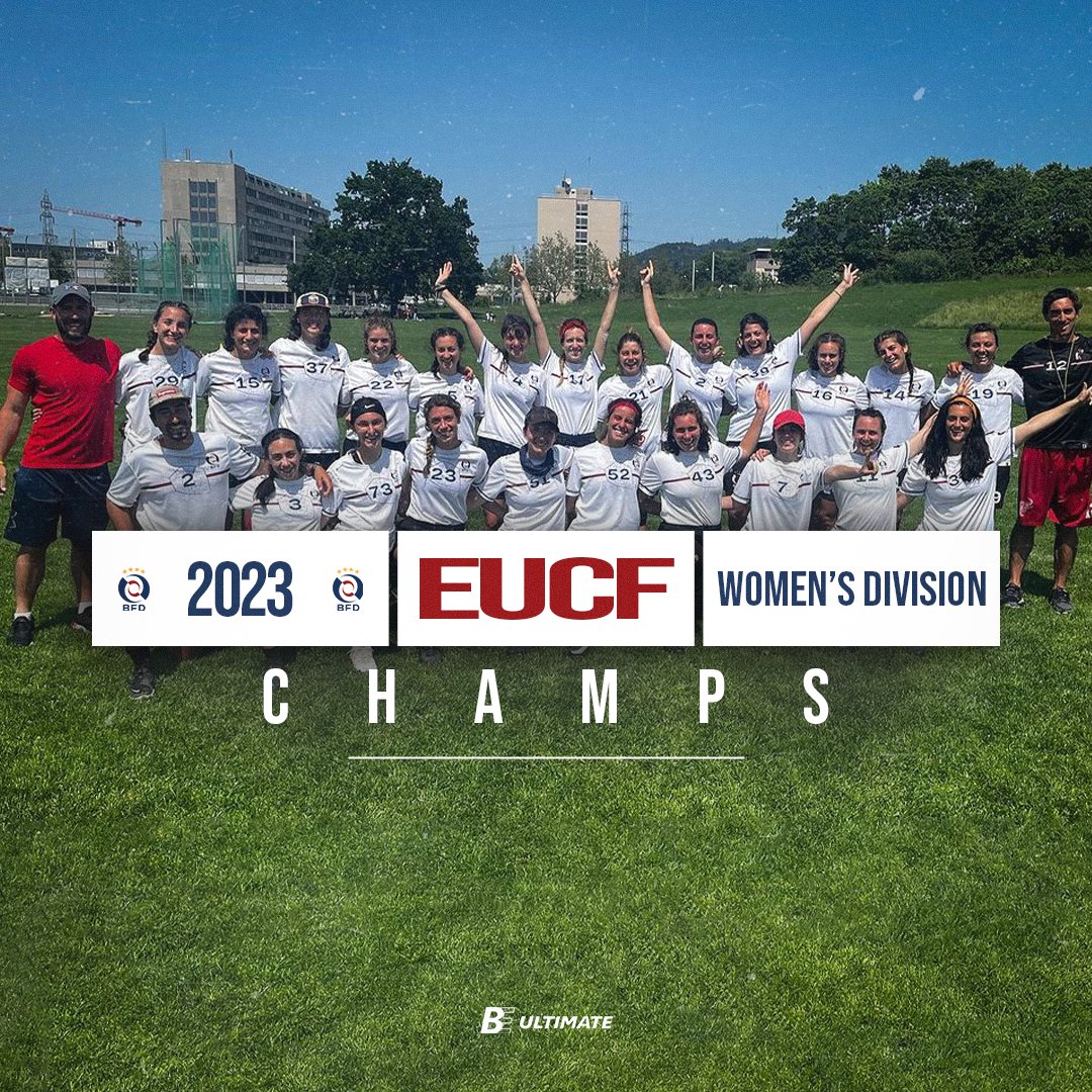 BEUlti's tweet photo. BFD Shout win 2023 EUCF in the Women's Division 🏆 #BEteam⁠⁠ #clubultimate #BEchamps https://t.co/nQUQ3GL8hw