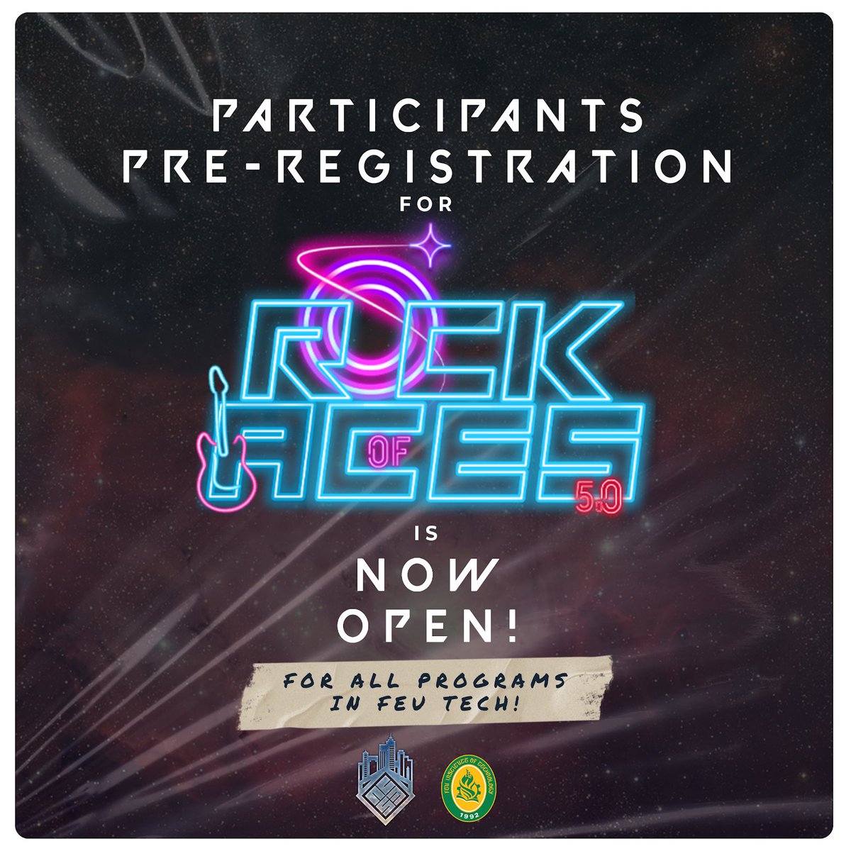 FEUTechACES's tweet photo. 📣𝑺𝑬𝑪𝑼𝑹𝑬 𝒀𝑶𝑼𝑹 𝑺𝑷𝑶𝑻 𝑵𝑶𝑾!📣

Are you ready to have a memorable and engaging experience together? Be a step ahead and pre-register for our event! https://t.co/dIKMBt3KQ0