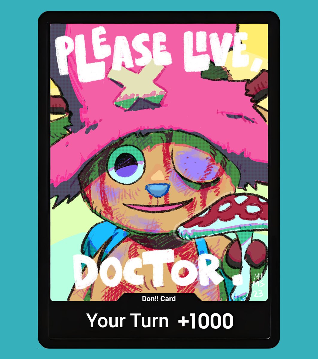 Please live...
Doctor. 🍄🏴‍☠️🌸

[ 6/10 DON!!! cards ]

Shares are appreciated 💖
.
.
.
#chopper #tonytonychopper #drumisland #onepiece #onepiececardgame