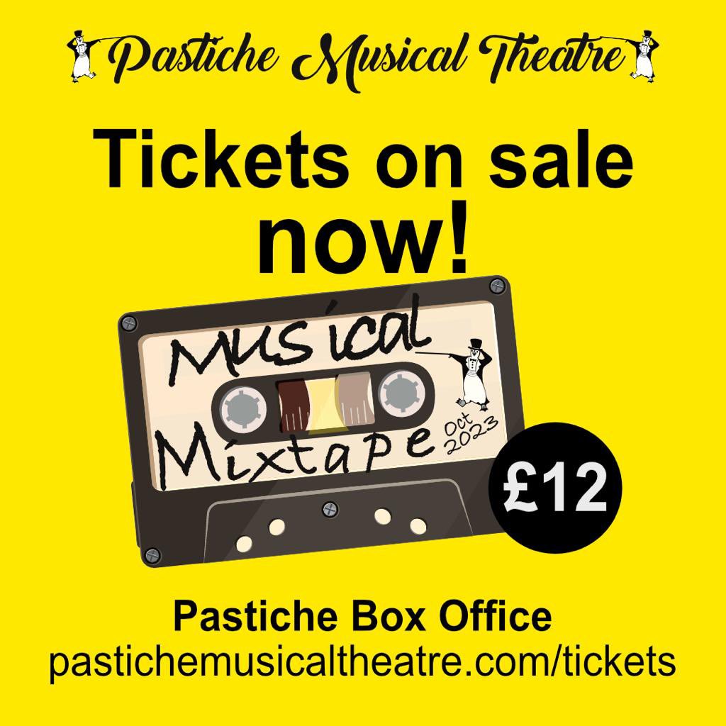 Don’t forget to buy your tickets! Click this link; pastichemusicaltheatre.com/tickets/ 
#pastichemusicaltheatre #musicalmixtape #raisingmoneyforagoodcause #alzheimerssocietyuk #makeitmatter