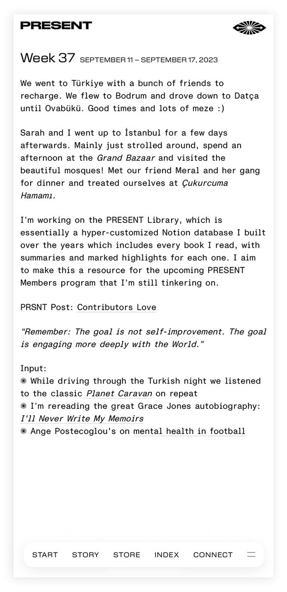 Week 37 (September 11 – September 17, 2023)
present.xxx/log