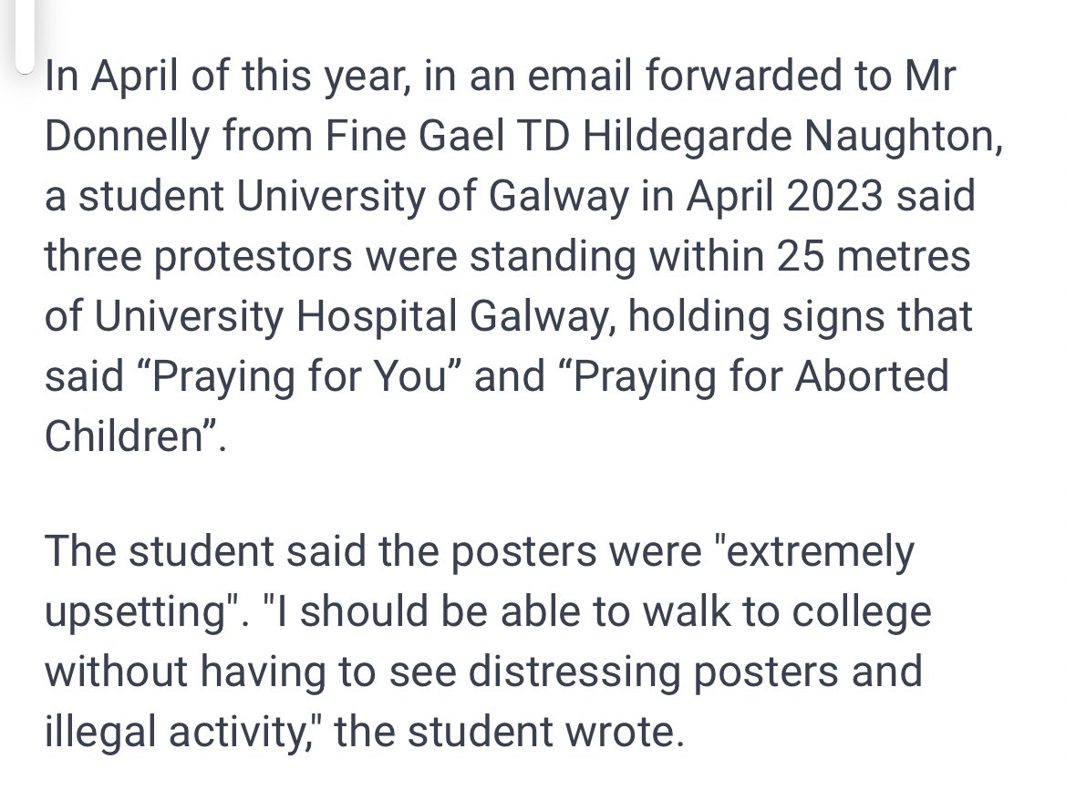 Brilliant piece today on why we urgently need #safeaccesszones 

Doctors should be safe to practice in their homes, students should be able to go to college without being harassed or distressed, &amp; we should all be able to go to medical appointments in privacy
