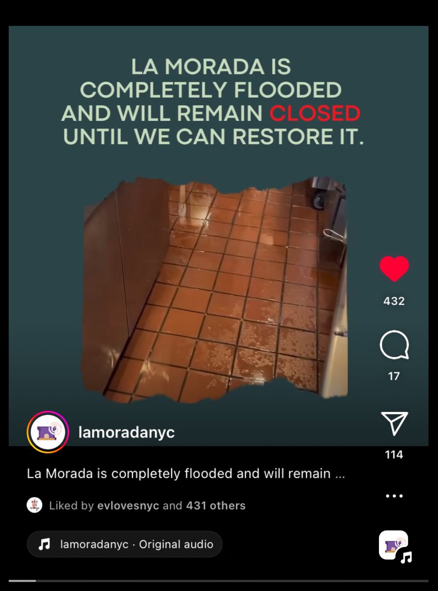 greally's tweet photo. Help out @LaMoradaNYC, which has had to close while they recover from the recent flooding in #NYC.

https://t.co/2yTTlAqc9I

Every day that La Morada is closed, the many people of limited economic means that they feed for free go hungry.
#Bronx https://t.co/bF1DmcvxBi